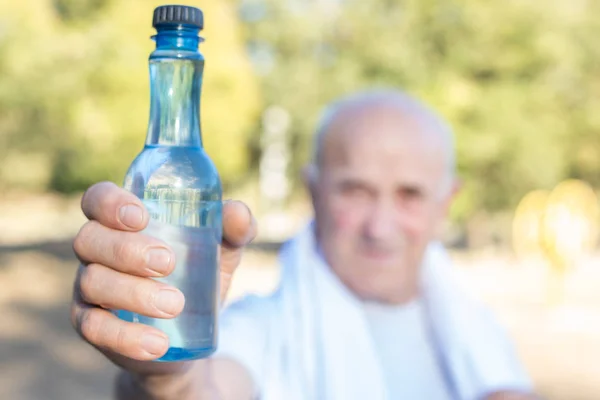 Close Hand Water Sport Hydration — Stock Photo, Image