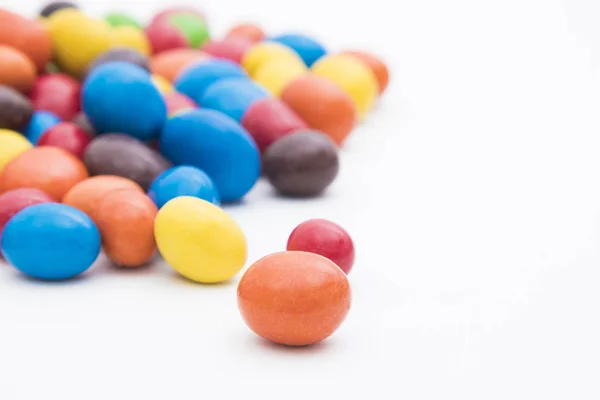 Dulces Colores Vibrantes Aislados Fondo Blanco — Foto de Stock