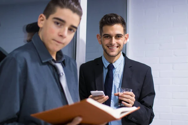 Människor Business Arbetar Grupp Eller Möte — Stockfoto