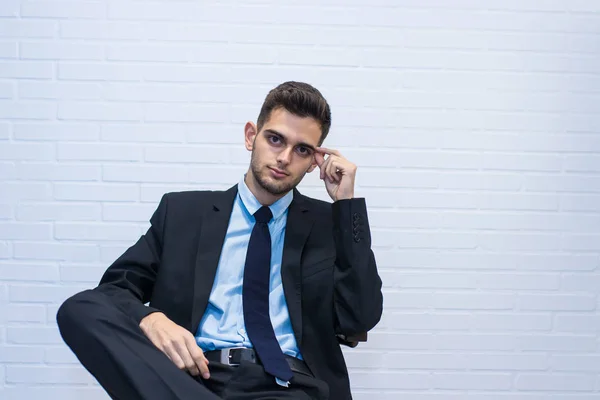 Businessman Seated Chair Adviser Confidant — Stock Photo, Image
