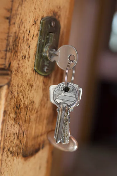 Lock Keys Old Retro Door Vintage — Stock Photo, Image