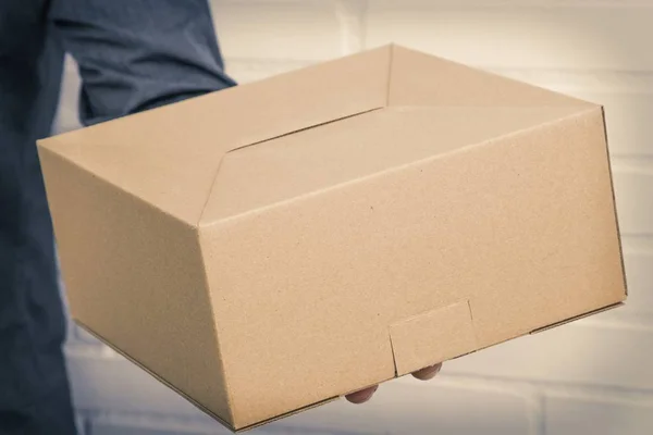 Hand Shipped Package Courier Transport — Stock Photo, Image