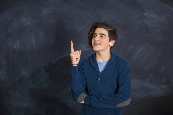 Joven Con Mano Apuntando — Foto de Stock