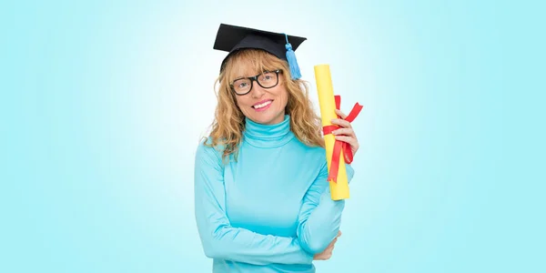 Isolated Student Graduation Cap — Stock Photo, Image