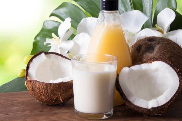 natural coconut oil and milk, natural cosmetics