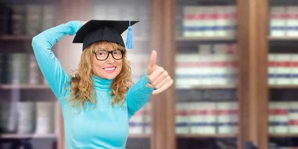 Estudante Biblioteca — Fotografia de Stock