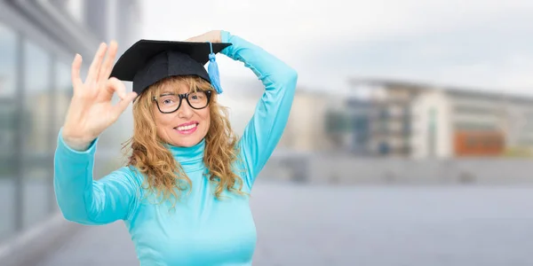 Estudiante Universidad Aire Libre — Foto de Stock