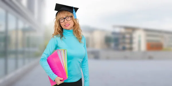 Estudiante Universidad Aire Libre — Foto de Stock