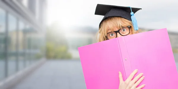 Estudiante Universidad Aire Libre — Foto de Stock