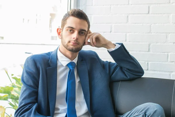 Retrato Hombre Negocios Atractivo — Foto de Stock