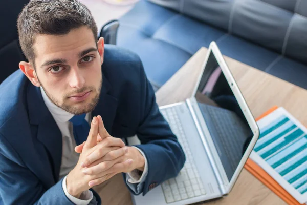 Porträtt Affärsman Office — Stockfoto