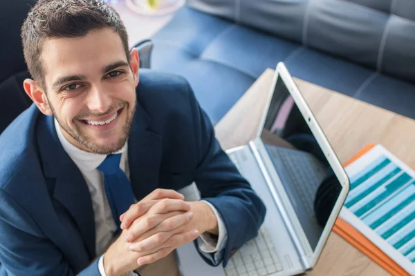 Porträtt Affärsman Office — Stockfoto