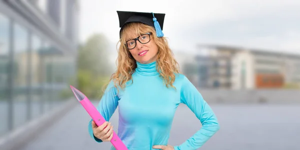 Student Vid Frilufts Universitetet — Stockfoto