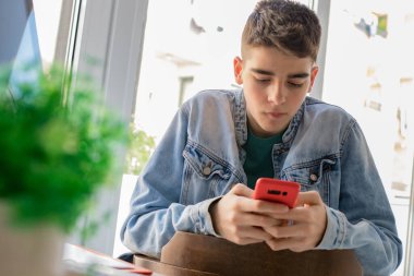 Cep telefonu ve bilgisayarı olan genç ya da genç