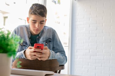 Cep telefonu ve bilgisayarı olan genç ya da genç