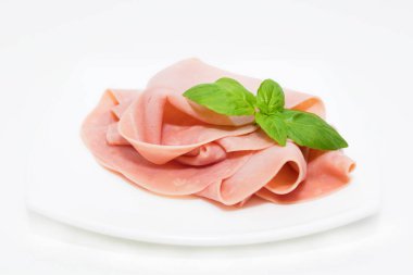 dilimlerde taze pişmiş jambon
