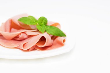 dilimlerde taze pişmiş jambon