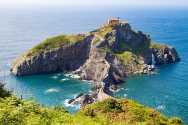 Gaztelugatxe manzarası, Bask ülkesi, İspanya