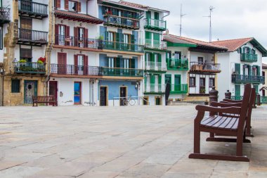 Hondarribia 'da kare manzara, guipuzcoa, basque ülkesi, İspanya