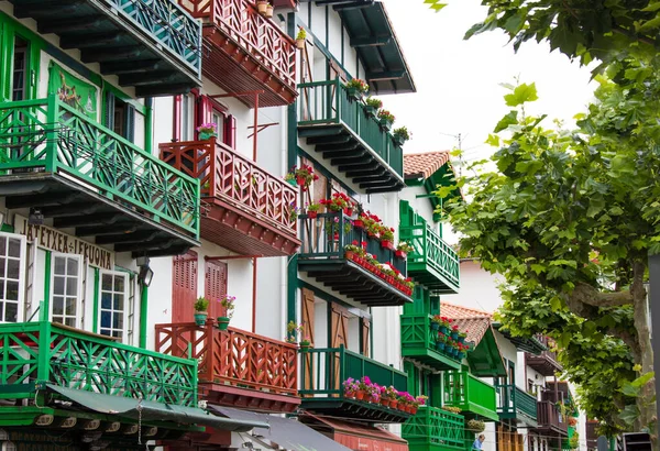 Buildings Houses Architecture Hondarribia Basque Country Spain — Stock Photo, Image