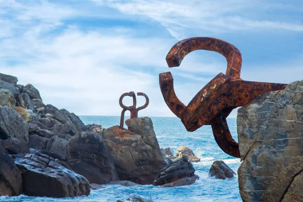 Skulpturen Kamm Der Winde Donostia San Sebastian Spanien — Stockfoto