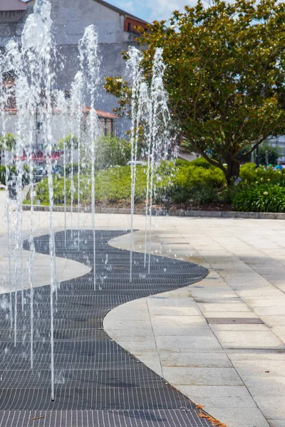 Vertical Water Source Limousine Lugo Galicia Spain — Stock Photo, Image