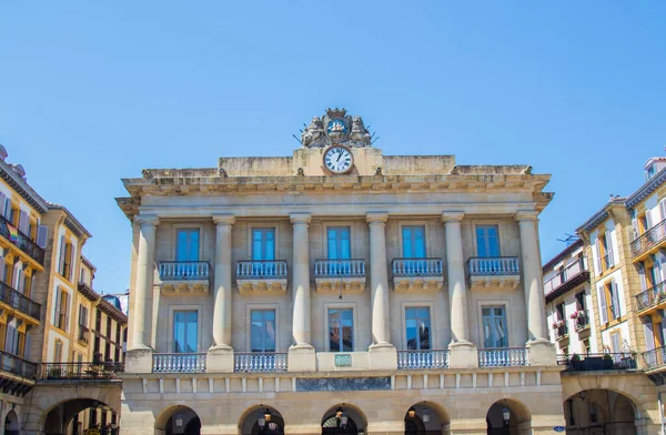 Πλατεία Συντάγματος Στο Σαν Σεμπαστιάν Ντονοστία Ισπανία — Φωτογραφία Αρχείου