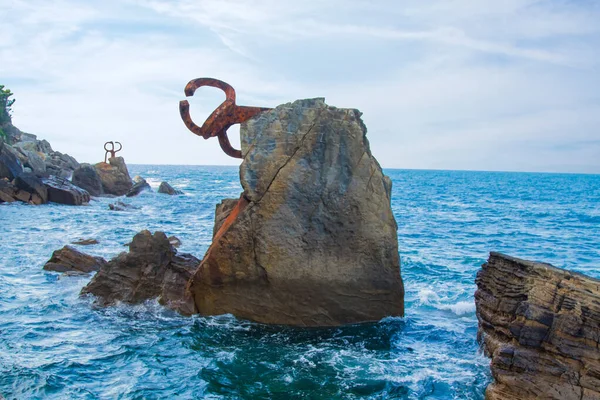 Sculptures Comb Winds Donostia San Sebastian Spain — Stock Photo, Image