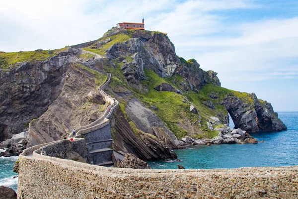 Gaztelugatxe Τοπίο Basque Χώρα Ισπανία — Φωτογραφία Αρχείου