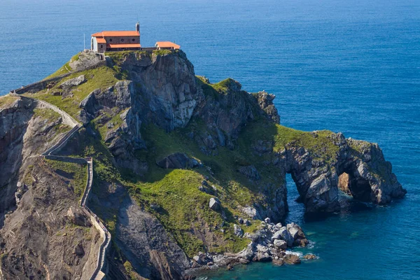 Gaztelugatxe Τοπίο Basque Χώρα Ισπανία — Φωτογραφία Αρχείου