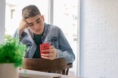 Cep telefonu ve bilgisayarı olan genç ya da genç