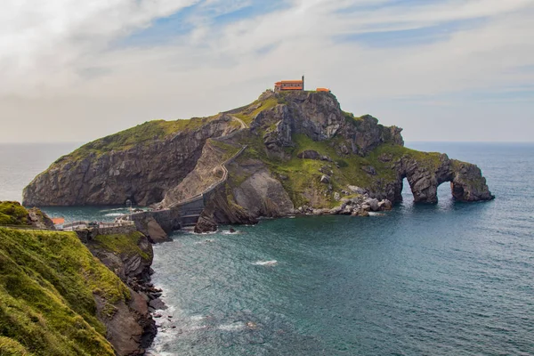 Gaztelugatxe Τοπίο Basque Χώρα Ισπανία — Φωτογραφία Αρχείου