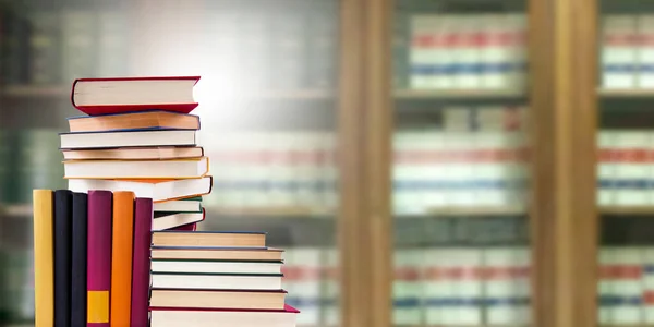 Stacked Books School Background Concept Back School — Stock Photo, Image