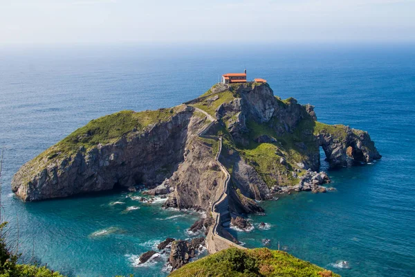 Gaztelugatxe Τοπίο Basque Χώρα Ισπανία — Φωτογραφία Αρχείου