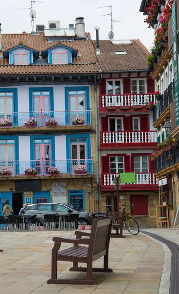Здания Дома Архитектура Гондаррибии Страны Басков Испании — стоковое фото
