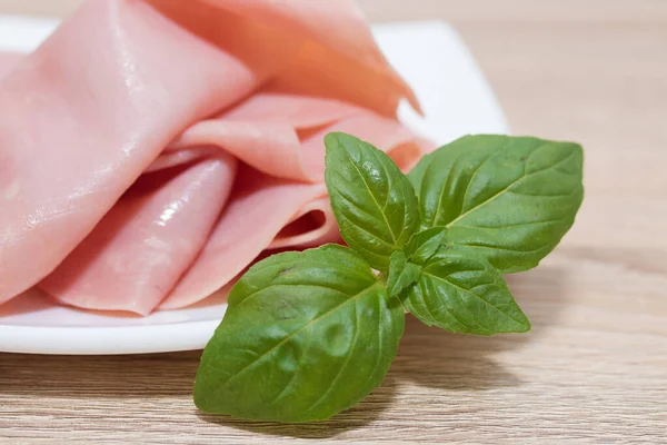 Fresh Cooked Ham Slices — Stock Photo, Image