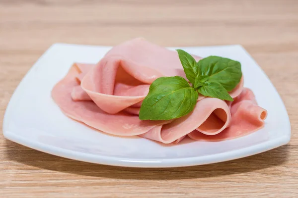 Jamón Fresco Cocido Rodajas —  Fotos de Stock