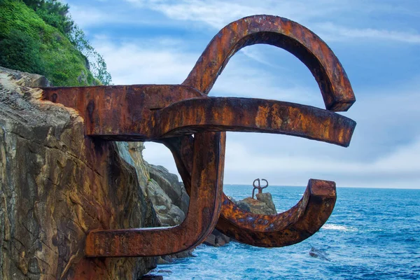 Sculptures Comb Winds Donostia San Sebastian Spain — Stock Photo, Image