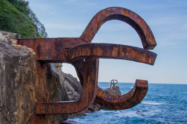 Sculptures Comb Winds Donostia San Sebastian Spain — Stock Photo, Image