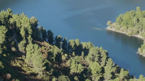 San Esteban Ταμιευτήρα Στο Sil Φαράγγι Ribeira Racra Ένα Μνημείο — Αρχείο Βίντεο