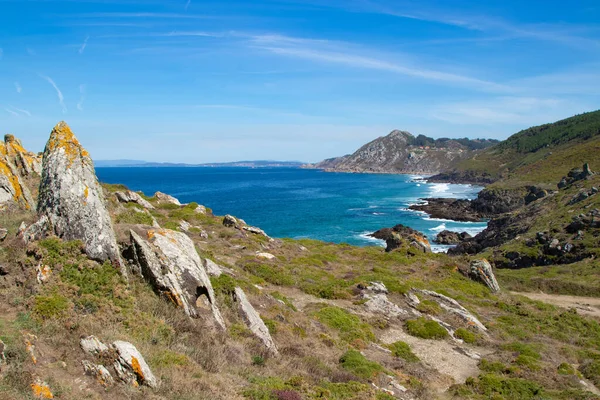 Coastal Landscape Cabo Home Pontevedra Galicia Spain — Stock Photo, Image