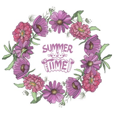 Vektör Bahçe çiçek.