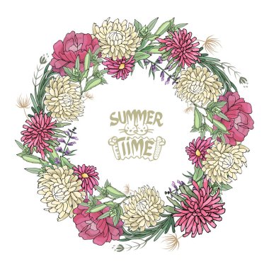 Vektör Bahçe çiçek.