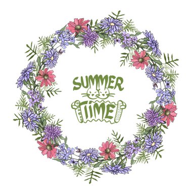 Vektör Bahçe çiçek.