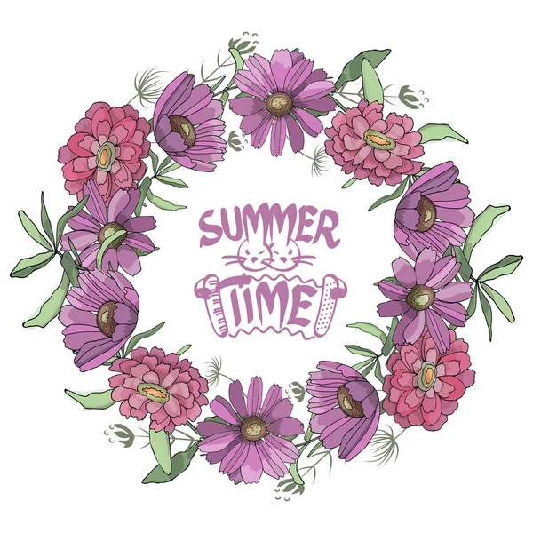 Vektör Bahçe çiçek.