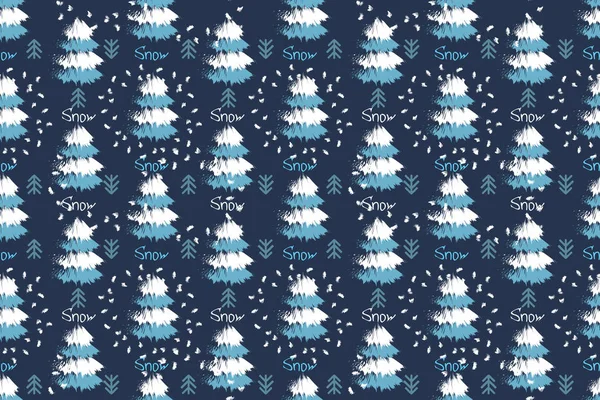Modèle de neige d'hiver — Image vectorielle