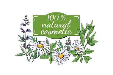 Çiçek gelen doğal kozmetik.