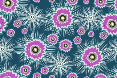 Pembe ve beyaz soyut çiçek ile vektör seamless modeli.