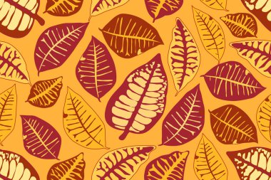 sonbahar yapraklı vektörsüz desen. 