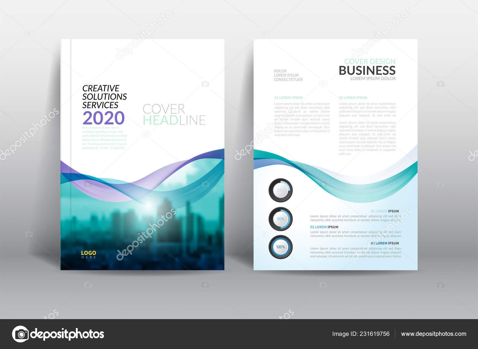 Cover Design Template Annual Report Cover Flyer Presentation With Report Front Page Template